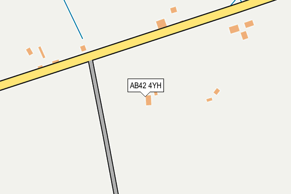 AB42 4YH map - OS OpenMap – Local (Ordnance Survey)