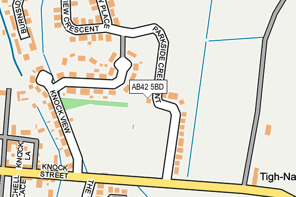 AB42 5BD map - OS OpenMap – Local (Ordnance Survey)