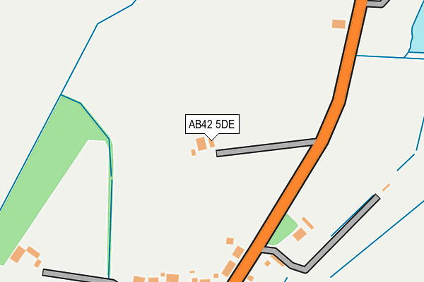 AB42 5DE map - OS OpenMap – Local (Ordnance Survey)