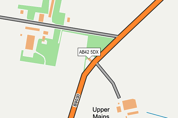 AB42 5DX map - OS OpenMap – Local (Ordnance Survey)