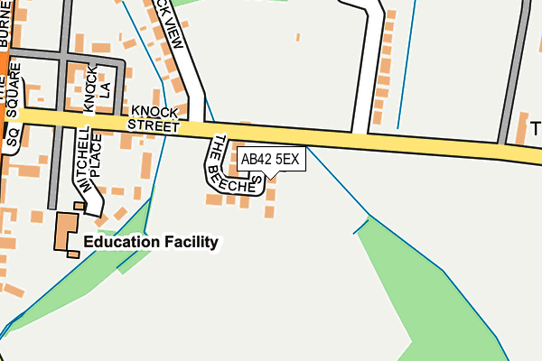 AB42 5EX map - OS OpenMap – Local (Ordnance Survey)