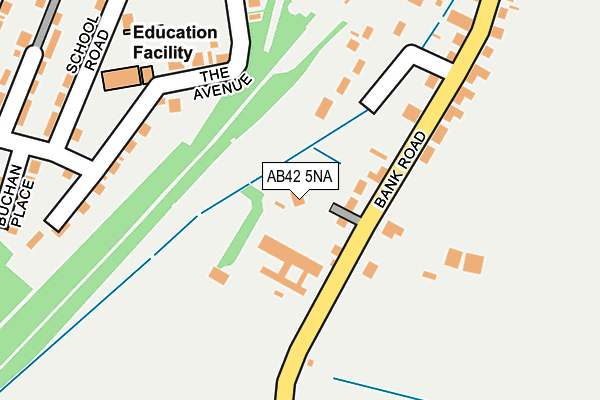 AB42 5NA map - OS OpenMap – Local (Ordnance Survey)