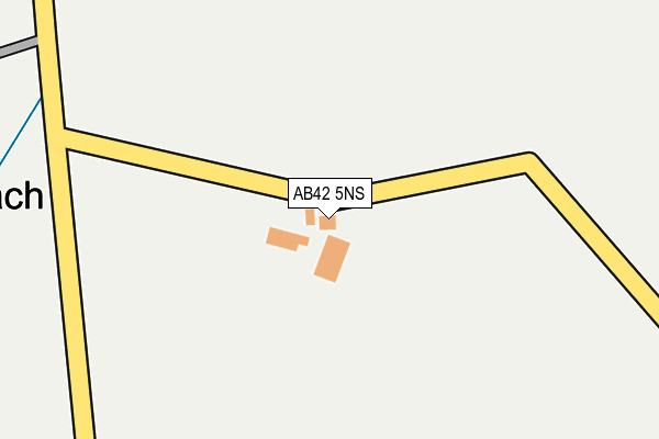 AB42 5NS map - OS OpenMap – Local (Ordnance Survey)