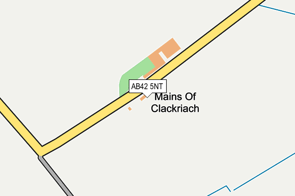 AB42 5NT map - OS OpenMap – Local (Ordnance Survey)