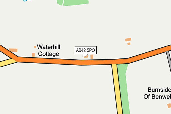 AB42 5PQ map - OS OpenMap – Local (Ordnance Survey)