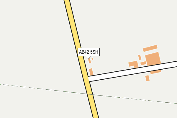 AB42 5SH map - OS OpenMap – Local (Ordnance Survey)
