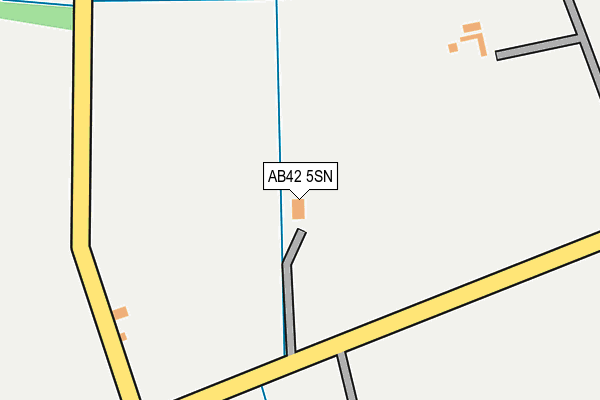 AB42 5SN map - OS OpenMap – Local (Ordnance Survey)