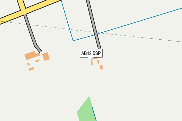 AB42 5SP map - OS OpenMap – Local (Ordnance Survey)