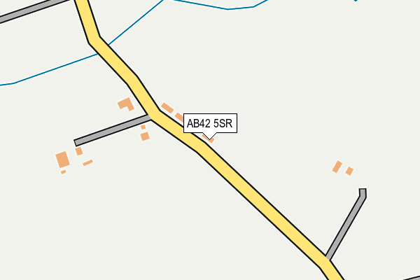 AB42 5SR map - OS OpenMap – Local (Ordnance Survey)