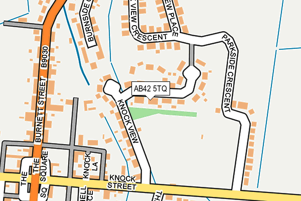 AB42 5TQ map - OS OpenMap – Local (Ordnance Survey)