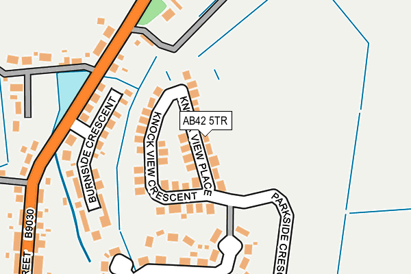 AB42 5TR map - OS OpenMap – Local (Ordnance Survey)