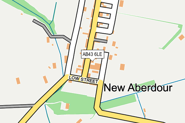 AB43 6LE map - OS OpenMap – Local (Ordnance Survey)