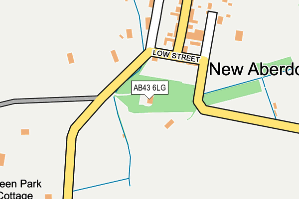 AB43 6LG map - OS OpenMap – Local (Ordnance Survey)