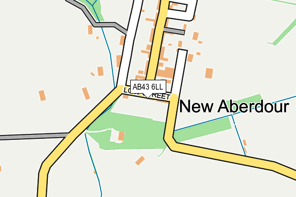 AB43 6LL map - OS OpenMap – Local (Ordnance Survey)