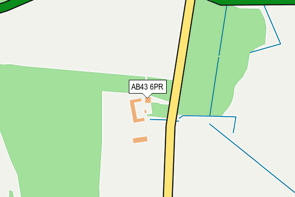 AB43 6PR map - OS OpenMap – Local (Ordnance Survey)