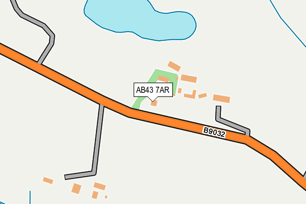 AB43 7AR map - OS OpenMap – Local (Ordnance Survey)