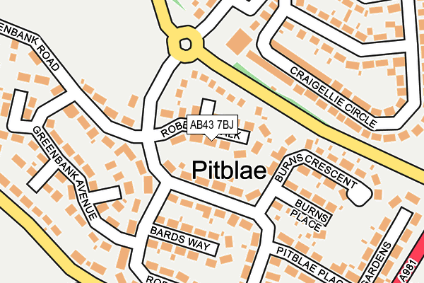 Map of PAUL RITCHIE JOINERY LTD. at local scale