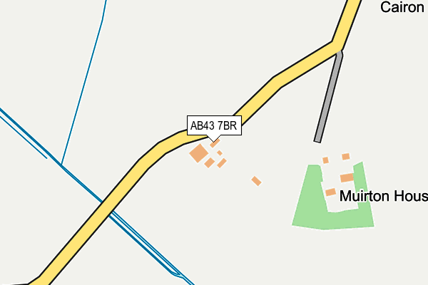 AB43 7BR map - OS OpenMap – Local (Ordnance Survey)