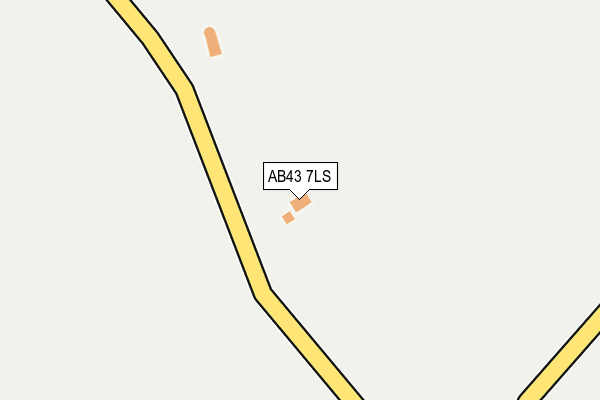 AB43 7LS map - OS OpenMap – Local (Ordnance Survey)