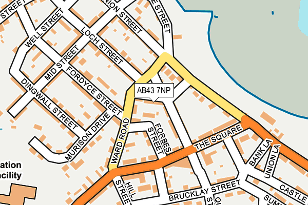 AB43 7NP map - OS OpenMap – Local (Ordnance Survey)