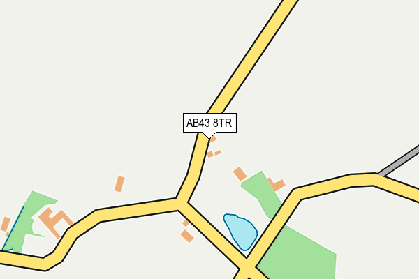 AB43 8TR map - OS OpenMap – Local (Ordnance Survey)
