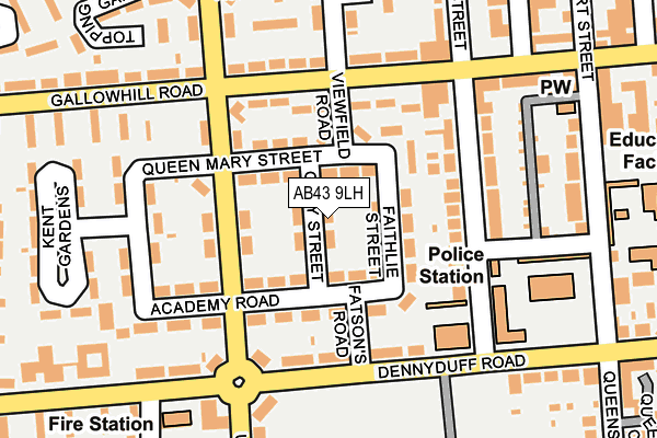 AB43 9LH map - OS OpenMap – Local (Ordnance Survey)