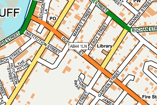 AB44 1LN map - OS OpenMap – Local (Ordnance Survey)