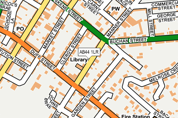 AB44 1LR map - OS OpenMap – Local (Ordnance Survey)