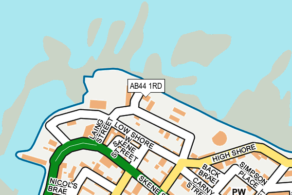 AB44 1RD map - OS OpenMap – Local (Ordnance Survey)