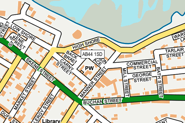 AB44 1SD map - OS OpenMap – Local (Ordnance Survey)