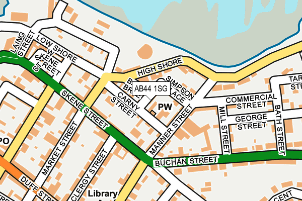 AB44 1SG map - OS OpenMap – Local (Ordnance Survey)