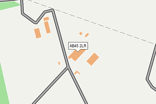 AB45 2LR map - OS OpenMap – Local (Ordnance Survey)