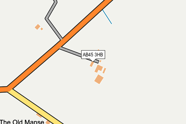 AB45 3HB map - OS OpenMap – Local (Ordnance Survey)