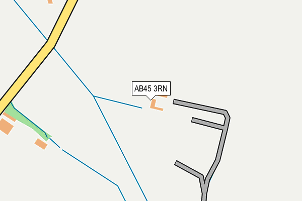 AB45 3RN map - OS OpenMap – Local (Ordnance Survey)