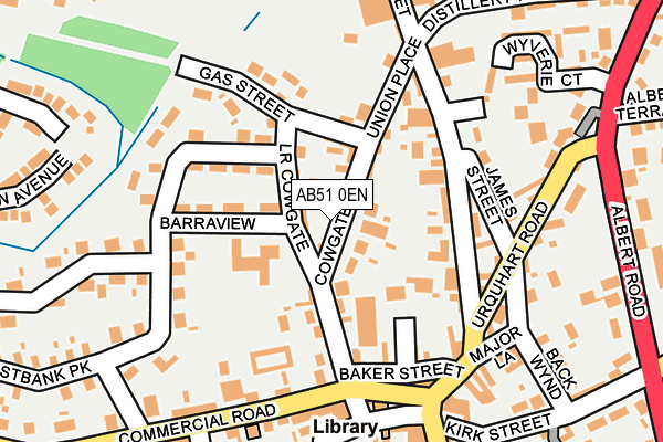 AB51 0EN map - OS OpenMap – Local (Ordnance Survey)