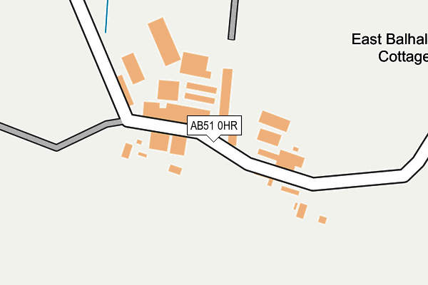 AB51 0HR map - OS OpenMap – Local (Ordnance Survey)