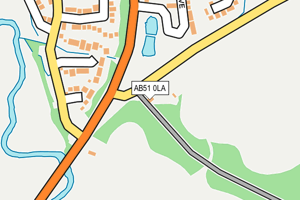 AB51 0LA map - OS OpenMap – Local (Ordnance Survey)