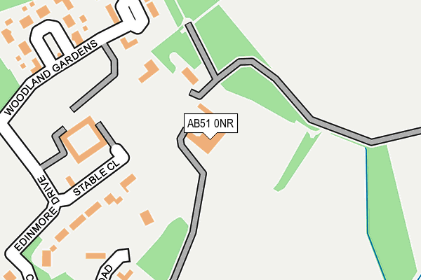 AB51 0NR map - OS OpenMap – Local (Ordnance Survey)