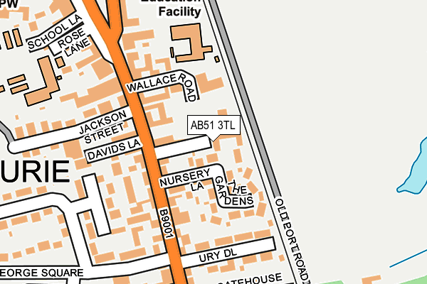 AB51 3TL map - OS OpenMap – Local (Ordnance Survey)