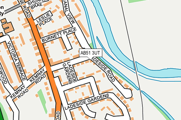 AB51 3UT map - OS OpenMap – Local (Ordnance Survey)