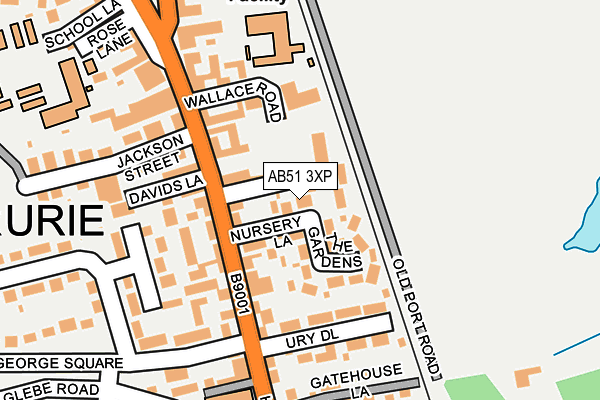 AB51 3XP map - OS OpenMap – Local (Ordnance Survey)