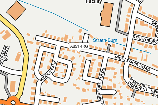 AB51 4RG map - OS OpenMap – Local (Ordnance Survey)