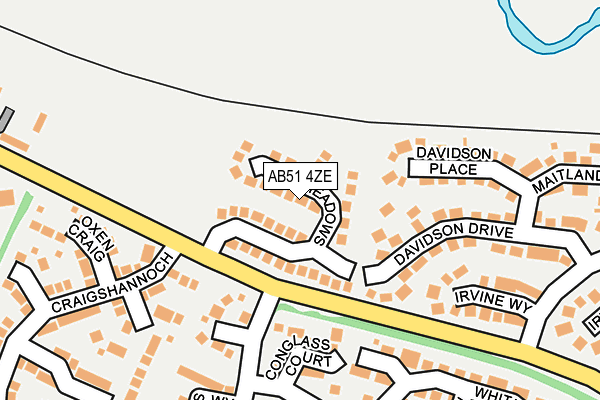 AB51 4ZE map - OS OpenMap – Local (Ordnance Survey)