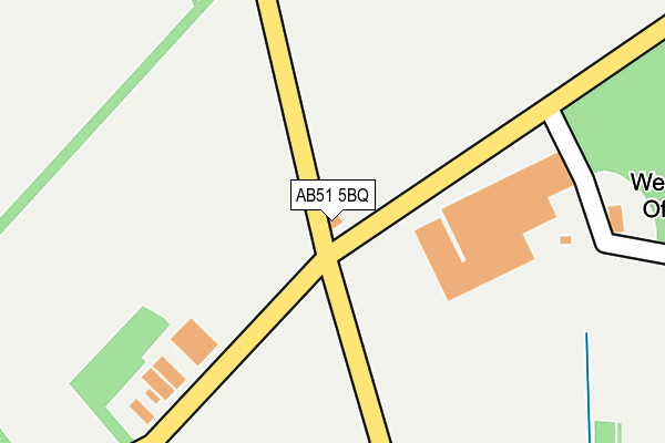 AB51 5BQ map - OS OpenMap – Local (Ordnance Survey)
