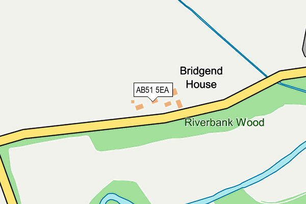 AB51 5EA map - OS OpenMap – Local (Ordnance Survey)