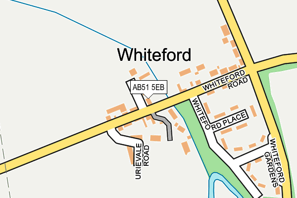 AB51 5EB map - OS OpenMap – Local (Ordnance Survey)