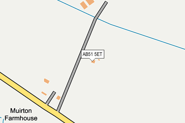 AB51 5ET map - OS OpenMap – Local (Ordnance Survey)