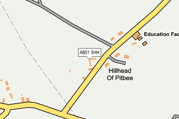 AB51 5HH map - OS OpenMap – Local (Ordnance Survey)