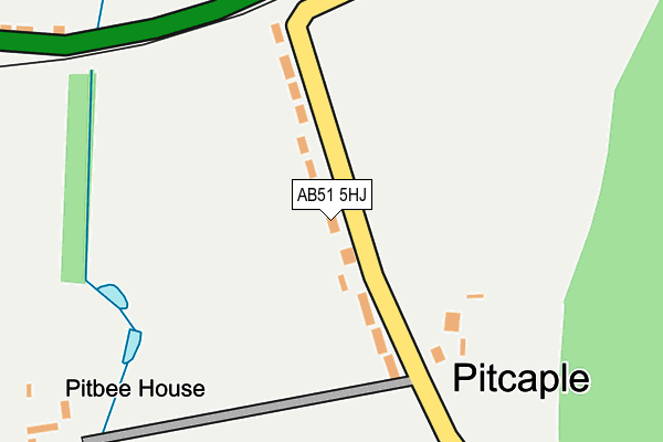 AB51 5HJ map - OS OpenMap – Local (Ordnance Survey)
