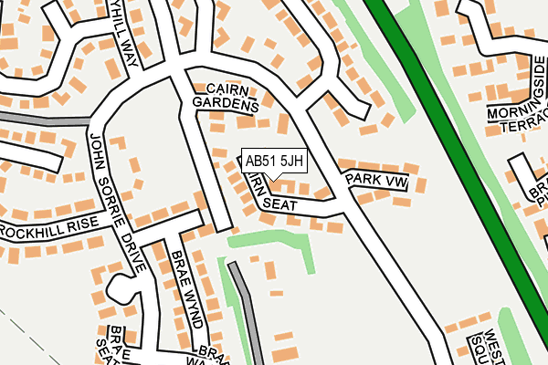 AB51 5JH map - OS OpenMap – Local (Ordnance Survey)